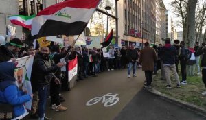 Une centaine de personnes dénoncent à Bruxelles la frappe américaine en Irak