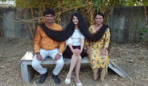 Nilanshi Patel, 17 ans et 190 centimètres de cheveux