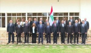 Photo de famille du nouveau gouvernement libanais