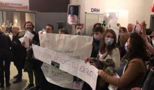 Roubaix : manifestation des manipulateurs radio de l'hôpital