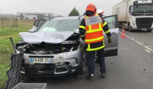 Une personne blessée après un choc entre deux voitures sur la D943 à Aire-sur-la-Lys