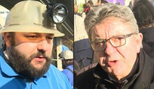 Retraites: les égoutiers en colère devant Bercy, soutenus par Mélenchon