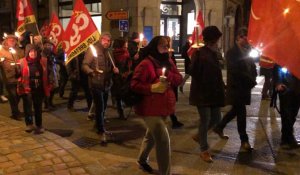 Réforme des retraites : plus de 250 personnes à la « Retraite aux flambeaux », à Guingamp