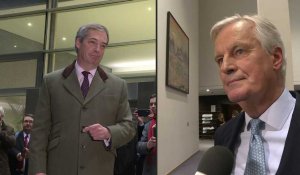 Le Brexit voté, Farage est content, Barnier est triste