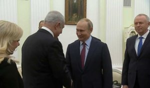 Vladimir Poutine reçoit Benyamin Netanyahu à Moscou