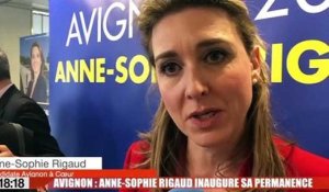 Avignon : Anne-sophie Rigaud inaugure sa permanence
