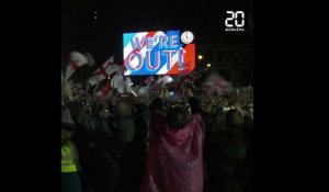 Londres: Des milliers de Britanniques célèbrent le Brexit devant le Parlement
