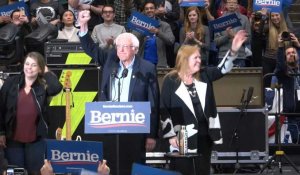 Dernier meeting rock'n'roll de Bernie Sanders dans le New Hampshire