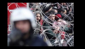 Crise des Migrants : la Grèce en alerte sur l&#39;île de Lesbos, le chaos règne à la frontière