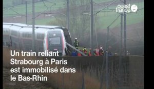 Un TGV Strasbourg-Paris déraille, les secours sur place.