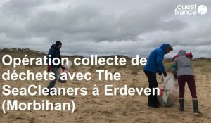 Opération collecte de déchets avec The SeaCleaners à Erdeven (Morbihan)