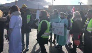 Manifestation du personnel soignant du centre hospitalier d'Annecy