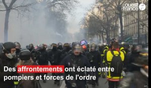 Les pompiers à nouveau dans la rue à Paris