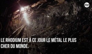 Le rhodium, métal rare et convoité, devient le minerai le plus cher au monde
