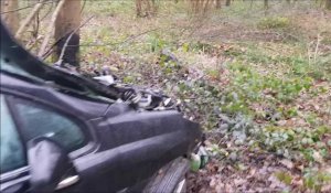 Spectaculaire accident en forêt d'Olhain : la conductrice miraculeusement indemne