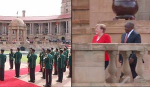Le président sud-africain accueille Angela Merkel à Pretoria