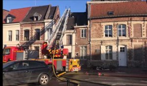 Un cabinet d'avocats incendié rue de Famars, à Valenciennes