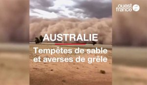 Australie. Tempêtes de sable et averses de grêle