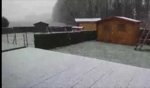Jardins blancs: Il neige à Lillers