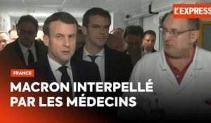 Macron interpellé par des médecins à l'hôpital de la Pitié-Salpêtrière