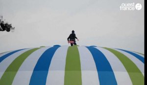 A 1000 mètres d'altitude sur une montgolfière