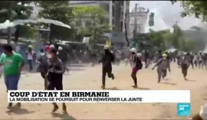 Birmanie : exode des habitants de Rangoun qui fuient la répression en Birmanie