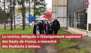 Le rectrice déléguée à l'Enseignement supérieur a rencontré des étudiants à Amiens