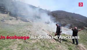 Hautes-Pyrénées : Écobuage à Ancizan