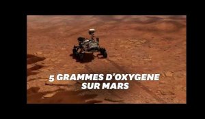 Perseverance, le rover de la Nasa a fabriqué de l'oxygène sur Mars