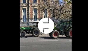 VIDÉO. Rennes : 150 paysans manifestent devant la préfecture de région