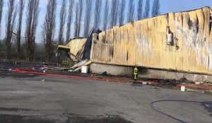 La friche Mory de Sedan au lendemain d’un impressionnant incendie