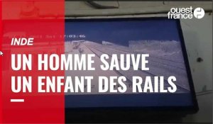 VIDÉO. En Inde, un homme sauve un enfant des rails