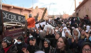 Protestation contre des expulsions de cultivateurs marocains par l'Algérie