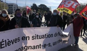VIDÉO. Lorient : mobilisation des accompagnants d’élèves en situation de handicap