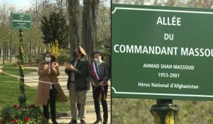 Inauguration d'une "allée du commandant Massoud" à Paris