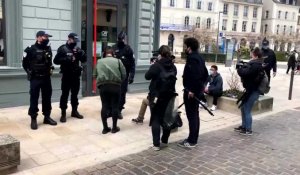 Reconfinement dans l'Aube : contrôle de police à Troyes samedi 27 mars 2021