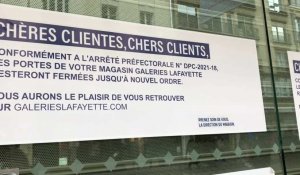 Fermeture des Galeries Lafayette à Reims