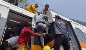 Plus de 50 morts et 140 blessés dans un accident de train à Taïwan, un Français décédé