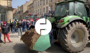 VIDÉO. Alençon : une cinquantaine d'agriculteurs manifeste devant la préfecture