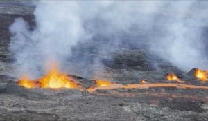 La Réunion: première éruption de l'année au Piton de la Fournaise