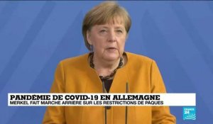 Covid-19 en Allemagne : Merkel fait marche arrière sur les restrictions de Pâques