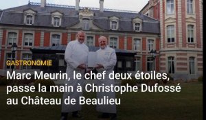 Béthune: Marc Meurin passe la main à Christophe Dufossé au Château de Beaulieu à Busnes