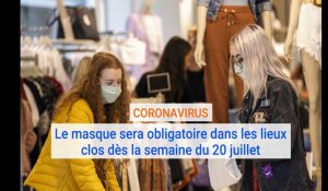 Le masque sera obligatoire dans les lieux clos à partir du 1er août  en France
