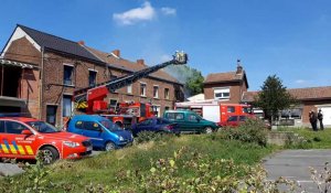 Incendie La Louvière impasse du Cercleur