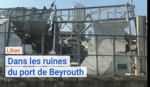 Liban : dans les ruines du port de Beyrouth