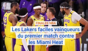 Finales NBA: victoire facile des Lakers lors du premier match