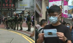 Hong Kong: Joshua Wong vu à Causeway Bay, présence policière renforcée