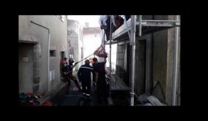 Parthenay. Un ouvrier couvreur chute d’un toit, les pompiers du Grimp interviennent