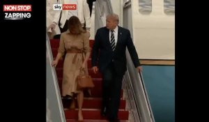 Donald Trump : Melania Trump repousse son mari après un geste tendre (vidéo)