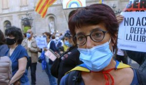 Manifestation à Barcelone contre l'inéligibilité du président régional catalan